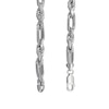 Thumbnail Image 2 of 4.3mm Diamond-Cut Alternating Rope Chain Necklace in Solid Sterling Silver - 22"