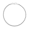 Thumbnail Image 1 of 2.5mm Rope Chain Bracelet in Solid Sterling Silver - 7.5"