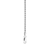 Thumbnail Image 2 of 2.5mm Rope Chain Bracelet in Solid Sterling Silver - 7.5"