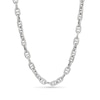 Thumbnail Image 1 of 7.9mm Diamond-Cut Anchor Chain Necklace in Solid Sterling Silver - 22"
