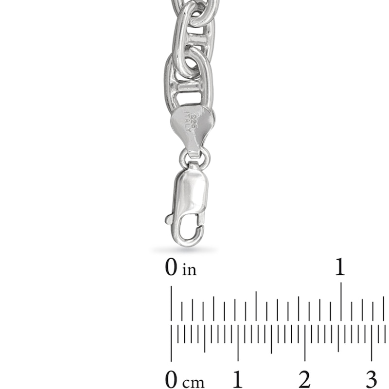 Main Image 3 of 7.9mm Diamond-Cut Anchor Chain Necklace in Solid Sterling Silver - 22"