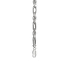 Thumbnail Image 2 of 6.5mm Diamond-Cut Alternating Rope Chain Bracelet in Solid Sterling Silver - 8.5"