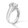 Thumbnail Image 3 of 3 CT. Oval Certified Lab-Grown Diamond Solitaire Cigar Band Engagement Ring in 14K White Gold (F/VS2)