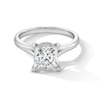 Thumbnail Image 1 of 2 CT. T.W. Princess-Cut Certified Lab-Grown Diamond Solitaire Split Shank Engagement Ring in 14K White Gold (F/VS2)