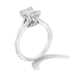 Thumbnail Image 2 of 2 CT. T.W. Emerald-Cut Certified Lab-Grown Diamond Solitaire Split Shank Engagement Ring in 14K White Gold (F/VS2)