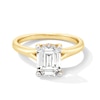 Thumbnail Image 1 of 2 CT. T.W. Emerald-Cut Certified Lab-Grown Diamond Solitaire Split Shank Engagement Ring in 14K Gold (F/VS2)