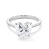 Thumbnail Image 1 of 2 CT. Heart-Shaped Certified Lab-Grown Diamond Solitaire Engagement Ring in 14K White Gold (F/VS2)