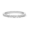 Thumbnail Image 1 of 1/15 CT. T.W. Diamond Art Deco Stackable Band in 10K White Gold