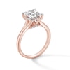 Thumbnail Image 2 of 2 CT. T.W. Princess-Cut Certified Lab-Grown Diamond Solitaire Hidden Halo Engagement Ring in 14K Rose Gold