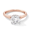 Thumbnail Image 1 of 2 CT. T.W. Certified Lab-Grown Diamond Solitaire Hidden Halo Engagement Ring in 14K Rose Gold (F/VS2)