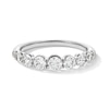 Thumbnail Image 1 of 1 CT. T.W. Certified Lab-Grown Diamond Graduated Nine Stone Band in 14K White Gold (F/VS2)