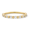 Thumbnail Image 1 of 3/8 CT. T.W. Certified Lab-Grown Diamond Alternating Station Stackable Band in 10K Gold (F/VS2)