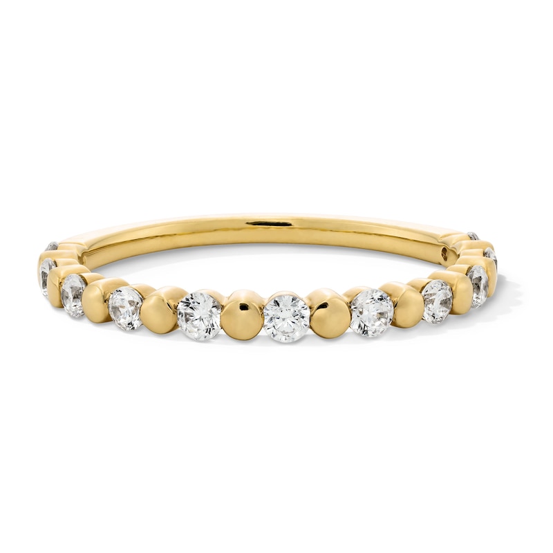 Main Image 1 of 3/8 CT. T.W. Certified Lab-Grown Diamond Alternating Station Stackable Band in 10K Gold (F/VS2)