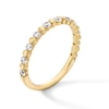 Thumbnail Image 2 of 3/8 CT. T.W. Certified Lab-Grown Diamond Alternating Station Stackable Band in 10K Gold (F/VS2)