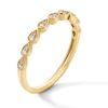 Thumbnail Image 2 of 1/10 CT. T.W. Pear-Shaped Multi-Diamond Stackable Band in 10K Gold
