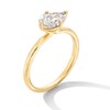 Thumbnail Image 3 of 1 CT. Pear-Shaped Certified Lab-Created Diamond Sideways Solitaire Engagement Ring in 14K Gold (F/VS2)