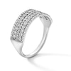 Thumbnail Image 3 of 1/4 CT. T.W. Diamond Multi-Row Band in 10K White Gold
