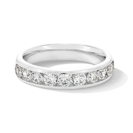 1-1/2 CT. T.W. Certified Lab-Grown Diamond Channel Ten Stone Band in 10K White Gold (F/VS2)