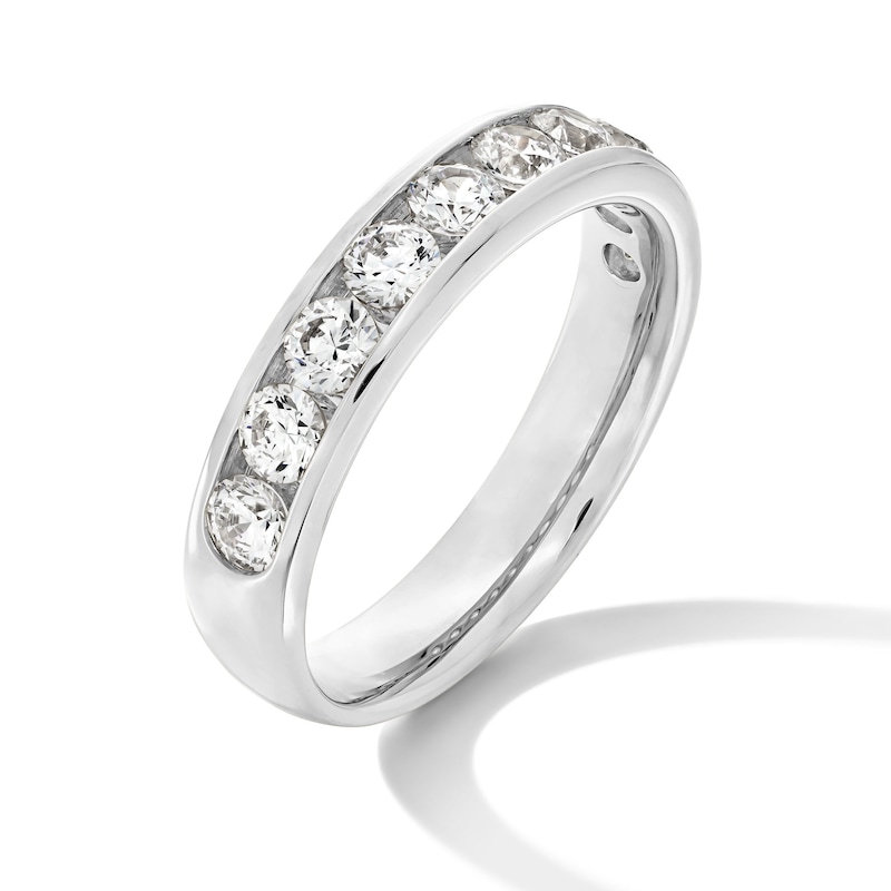 Main Image 2 of 1-1/2 CT. T.W. Certified Lab-Grown Diamond Channel Ten Stone Band in 10K White Gold (F/VS2)