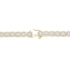 Thumbnail Image 3 of 12-3/8 CT. T.W. Certified Lab-Grown Diamond Cushion Frame Bracelet in 10K Gold (F/VS2) - 8.5"