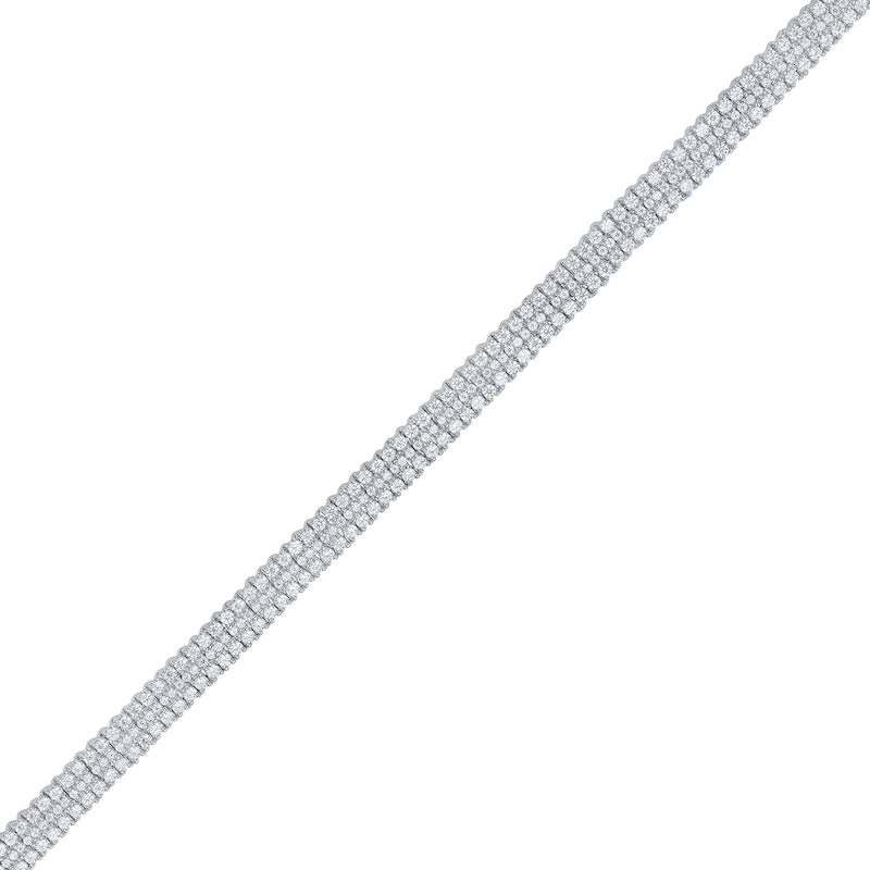 Main Image 2 of 6 CT. T.W. Certified Lab-Grown Diamond Triple Row Bracelet in 10K White Gold (F/VS2)