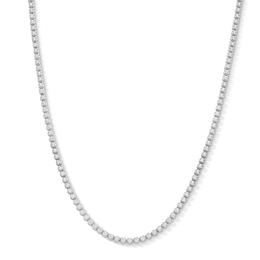 5 CT. T.W. Lab-Grown Diamond Tennis Necklace in 10K White Gold (F/VS2) - 20"