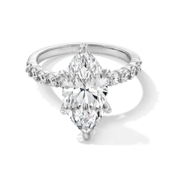 4-1/2 CT. T.W. Marquise-Cut Certified Lab-Grown Diamond Engagement Ring in 14K White Gold (F/VS2)