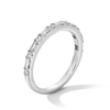 Thumbnail Image 2 of 1/2 CT. T.W. Baguette and Round Certified Lab-Grown Diamond Alternating Band in 14K White Gold (F/VS2)