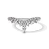Thumbnail Image 1 of 1/2 CT. T.W. Marquise and Round Certified Lab-Grown Diamond Double Row Contour Band in 14K White Gold (F/VS2)