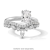 Thumbnail Image 3 of 1/2 CT. T.W. Marquise and Round Certified Lab-Grown Diamond Double Row Contour Band in 14K White Gold (F/VS2)