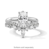 Thumbnail Image 4 of 1/2 CT. T.W. Marquise and Round Certified Lab-Grown Diamond Double Row Contour Band in 14K White Gold (F/VS2)