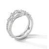 Thumbnail Image 2 of 5/8 CT. T.W. Marquise-Cut Certified Lab-Grown Diamond Leaf-Sides Solitaire Enhancer in 14K White Gold (F/VS2)