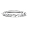 Thumbnail Image 1 of 1/2 CT. T.W. Marquise and Round Certified Lab-Grown Diamond Alternating Band in 14K White Gold (F/VS2)