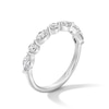 Thumbnail Image 2 of 1/2 CT. T.W. Marquise and Round Certified Lab-Grown Diamond Alternating Band in 14K White Gold (F/VS2)