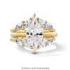 Thumbnail Image 3 of 1-1/2 CT. T.W. Pear-Shaped and Marquise-Cut Certified Lab-Grown Diamond Solitaire Enhancer in 14K Gold (F/VS2)