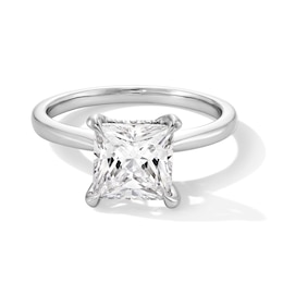 2-1/2 CT. T.W. Princess-Cut Certified Lab-Grown Diamond Solitaire Engagement Ring in 14K White Gold (F/VS2)