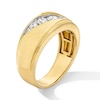 Thumbnail Image 2 of 3/4 CT. T.W. Certified Lab-Grown Diamond Five Stone Slant Band in 10K Gold (F/VS2)