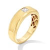 Thumbnail Image 2 of 1/2 CT. Square-Cut Certified Lab-Grown Diamond Solitaire Band in 10K Gold (F/VS2)