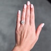 Thumbnail Image 2 of 3-1/2 CT. T.W. Pear-Shaped Certified Lab-Grown Diamond Frame Engagement Ring in 14K White Gold (F/VS2)