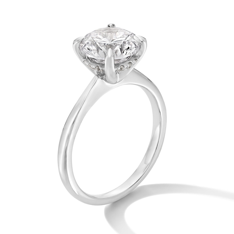 Main Image 3 of 2-1/2 CT. T.W. Certified Lab-Grown Diamond Solitaire Engagement Ring in 14K White Gold (F/VS2)
