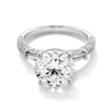 Thumbnail Image 1 of 4-5/8 CT. T.W. Certified Lab-Grown Diamond Collar Engagement Ring in 14K White Gold (F/VS2)