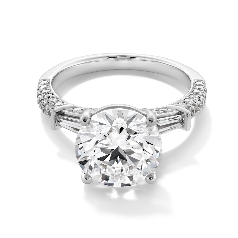 Main Image 1 of 4-5/8 CT. T.W. Certified Lab-Grown Diamond Collar Engagement Ring in 14K White Gold (F/VS2)
