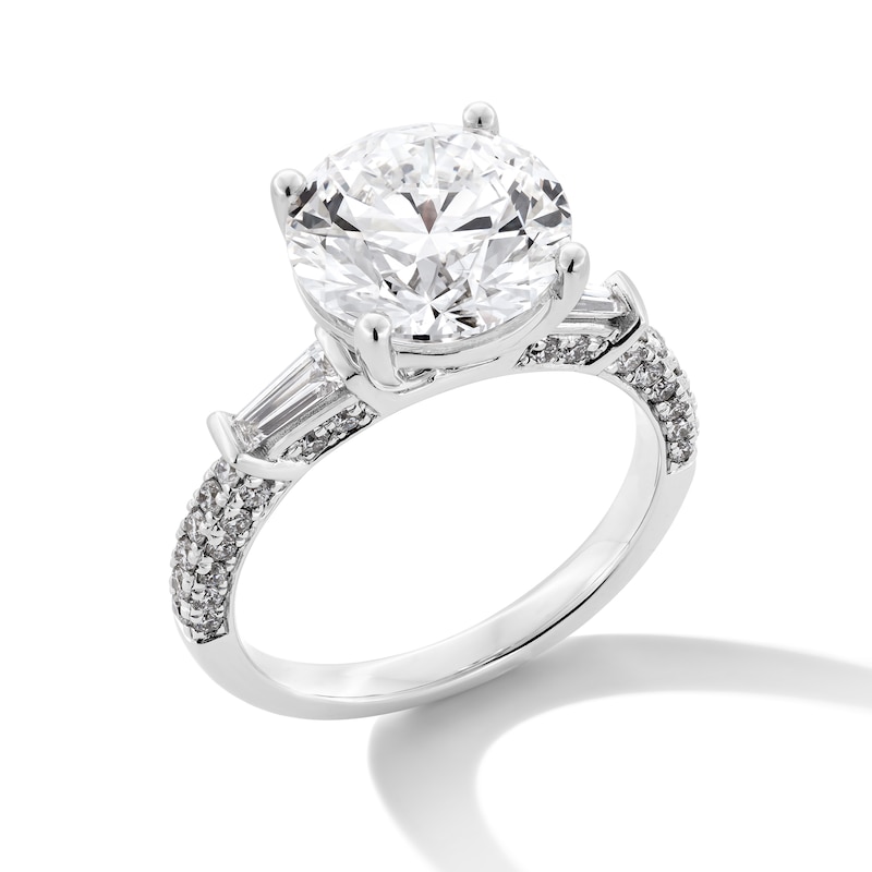 Main Image 3 of 4-5/8 CT. T.W. Certified Lab-Grown Diamond Collar Engagement Ring in 14K White Gold (F/VS2)