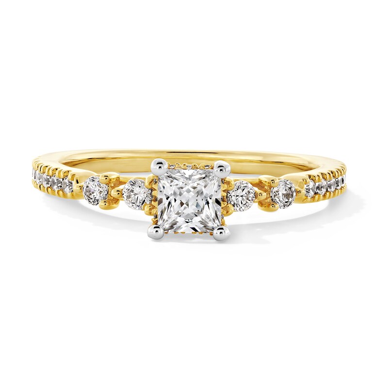 Main Image 1 of 3/4 CT. T.W. Princess-Cut Diamond Engagement Ring in 14K White Gold