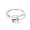 Thumbnail Image 1 of 2-3/8 CT. T.W. Certified Lab-Grown Diamond Alternating Shank Engagement Ring in 14K White Gold (F/VS2)