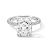 Thumbnail Image 1 of 5-1/3 CT. T.W. Elongated Cushion-Cut Certified Lab-Grown Diamond Engagement Ring in 14K White Gold (F/VS2)