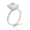 Thumbnail Image 2 of 5-1/3 CT. T.W. Elongated Cushion-Cut Certified Lab-Grown Diamond Engagement Ring in 14K White Gold (F/VS2)