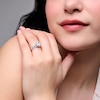 Thumbnail Image 2 of 2 CT. T.W. Radiant-Cut Certified Lab-Grown Diamond Frame Bridal Set in 14K White Gold (F/VS2)