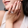 Thumbnail Image 2 of 5-3/8 CT. T.W. Pear-Shaped Certified Lab-Grown Diamond Bridal Set in 14K White Gold (F/VS2)