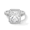 Thumbnail Image 1 of 4-1/2 CT. T.W. Radiant-Cut Certified Lab-Grown Diamond Frame Split Shank Engagement Ring in 14K White Gold (F/VS2)